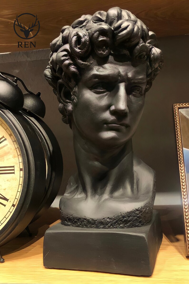 Gold Striped David Statue 3 Color Variations Greek Statue Etsy