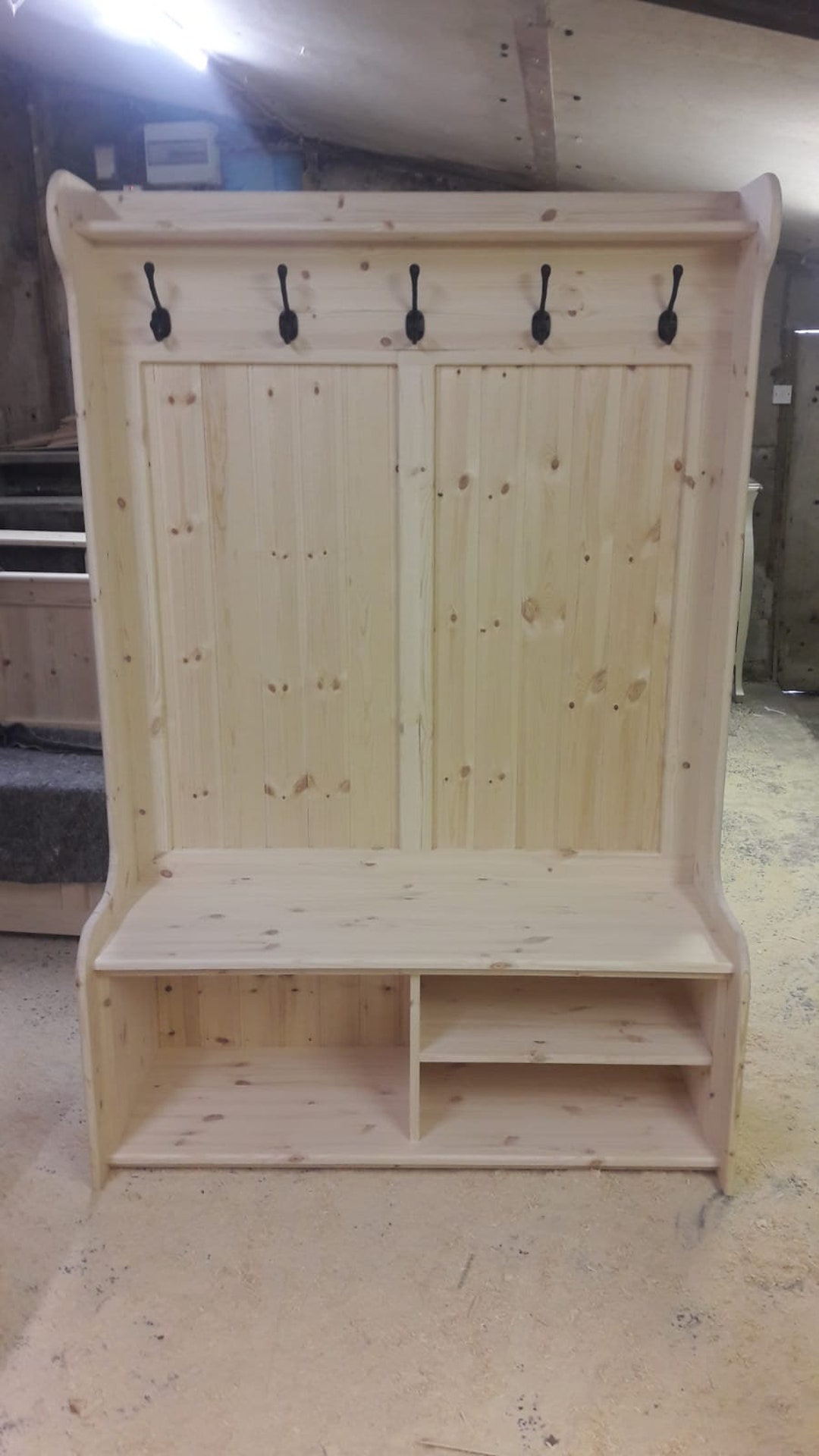 4ft Wide. Coat Rack,boot Room, Hallway Bench,monks Bench, Shoe Storage ...