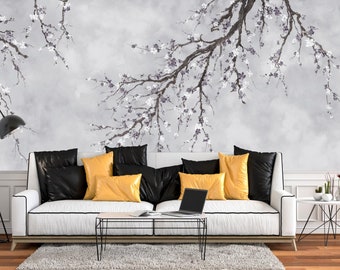 Tapety japońskie, tapety w stylu chinoiserie, azjatyckie dekoracje ścienne, minimalistyczne tapety winylowe, tapety kwiatowe, tapety zdejmowane