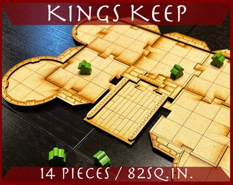 Kings Keep Starter - 14 pieces for  RPG Tabletops, Dungeons & Role-play Games - DDTile System