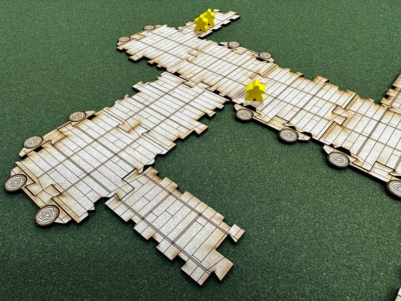 Docks Part Pack 22 pieces for RPG Tabletops, Dungeons & Role-play Games DDTile System image 5