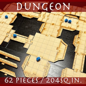Dungeon Starter 62 pieces for RPG Tabletops, Dungeons & Role-play Games DDTile System image 1
