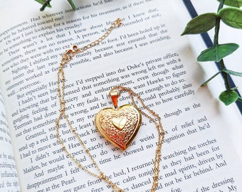 Heart Locket Necklace, Locket Necklace, Heart Pendant, Gift