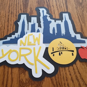 Scrapbook Die Cut New York Title
