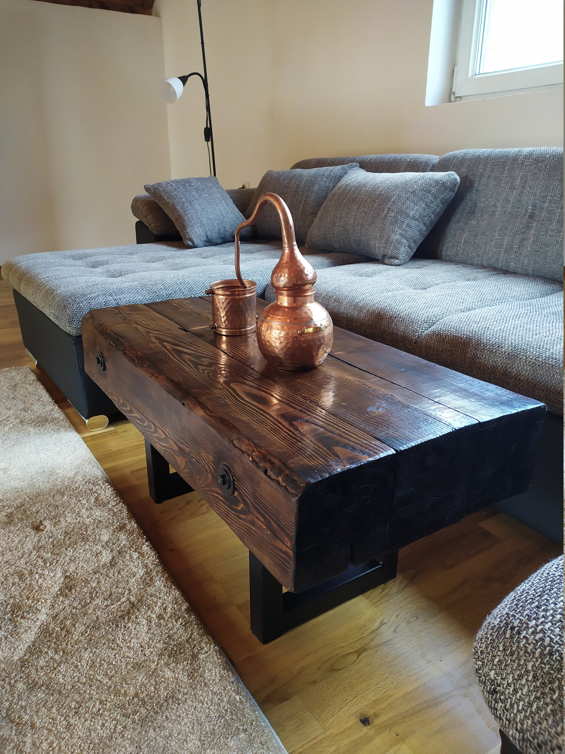 Wood Coffee Table Rustic Coffee Table Vintage handmade Etsy