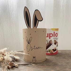 Druckvorlage Frohe Ostern Osterhase Verpackung Duplo DIY zum Ausdrucken Geschenkkarte Selbstausdrucken Ostergruß Osterzeit Karte