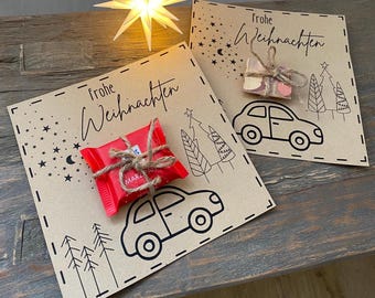 Afdrukbare kerstcadeau sjabloon voor collega's - cadeau-idee voor collega's - Kerstgroetkaart PDF DIY