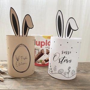 Druckvorlage Ostern Geschenkidee Osterhase Verpackung Duplo DIY zum Ausdrucken Geschenkkarte Selbstausdrucken Ostergruß Osterzeit Karte
