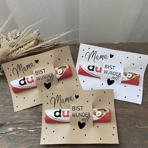 Plantilla para imprimir Regalo día de la madre Tarjeta día de la madre Tarjeta día de la madre PDF para imprimir Regalo Decoración mesa Idea regalo
