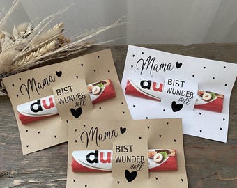 Print template Mother's Day gift Mother's Day card Mother's Day card PDF to print Gift Table decoration Gift idea