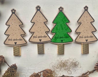 Printable Christmas Tree Template - Download & Print - Christmas Card - Gift Idea - Christmas Greeting - Table Decoration