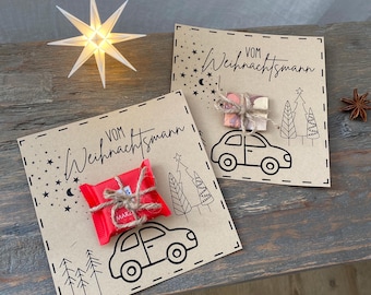 Afdrukbare kerstcadeau sjabloon voor collega's - cadeau-idee voor collega's - Kerstgroetkaart PDF DIY