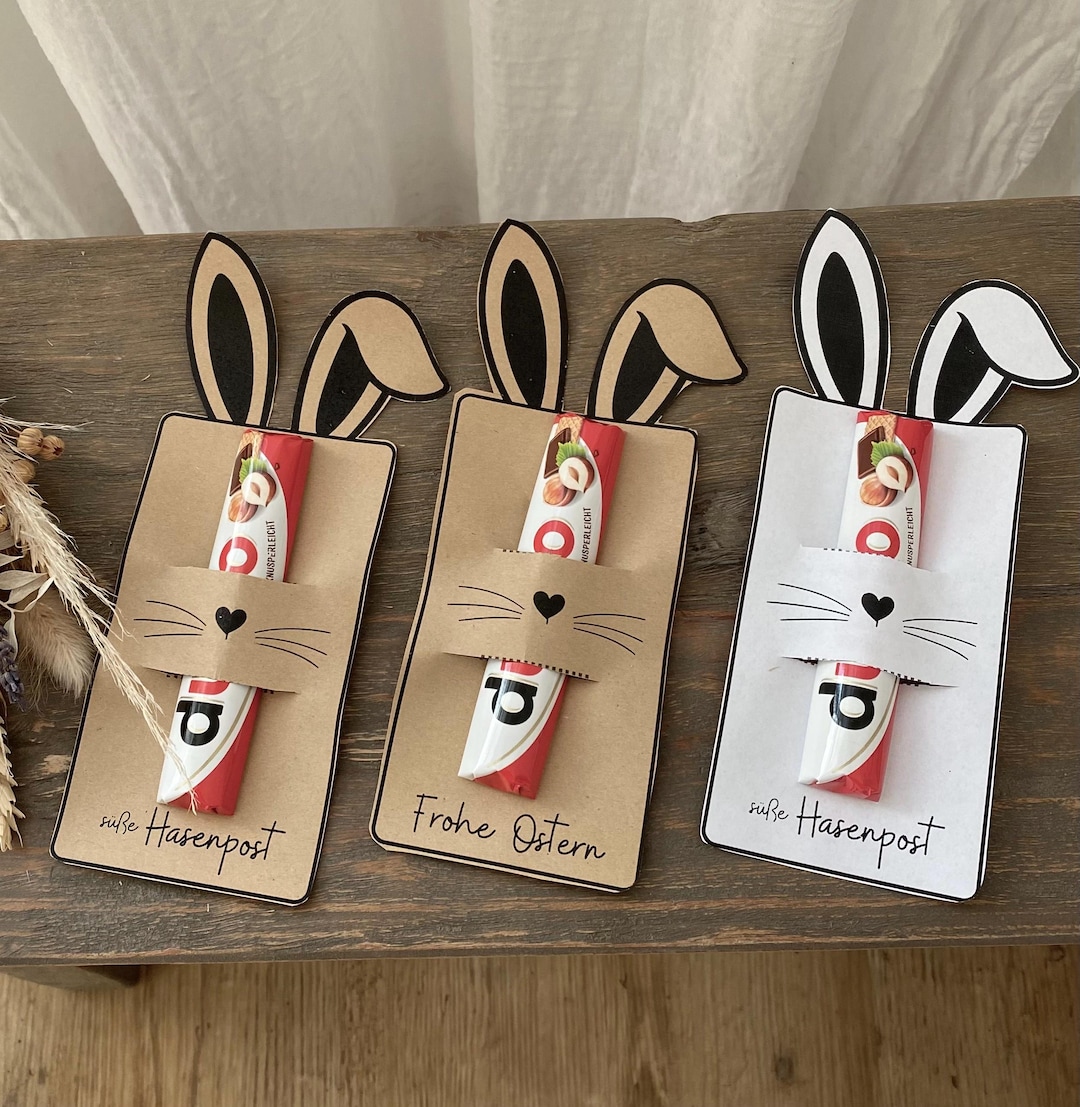 Druckvorlage Hasenpost Frohe Ostern Osterhase PDF Vorlage zum Download