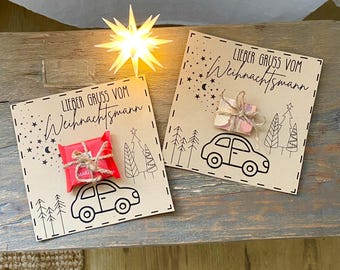 Afdrukbare kerstcadeau sjabloon voor collega's - cadeau-idee voor collega's - Kerstgroetkaart PDF DIY