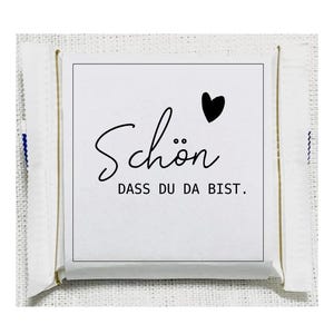 Ritter Sport Mini bello che tu sia qui banderoles PDF file di stampa regalo ospite regalo matrimonio compleanno decorazione della tavola regalare battesimo