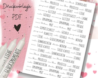 Take what you need PDF template for candles Water slide film Stick candles Candles Decorating to print