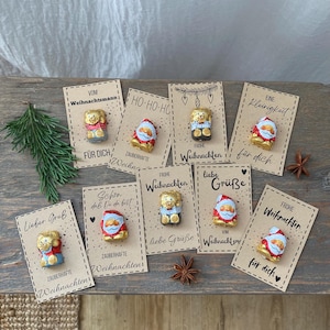 Druckvorlage Weihnachten Tischdeko PDF zum Ausdrucken Mitgebsel Geschenk Weihnachtsdeko Download zum ausdrucken Bastelvorlage