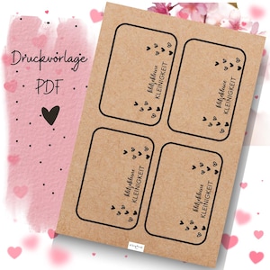 Print sjabloon Verjaardag PDF sjabloon Verjaardagskaart Zelf printen Cadeaubon Gelukkige verjaardag Cadeau Download Cadeau Klein ding