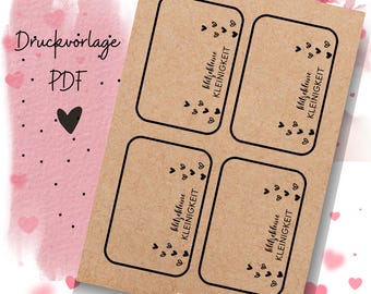 Print template Birthday PDF template Birthday card Self-print Gift card Happy Birthday Gift Download Gift Little thing
