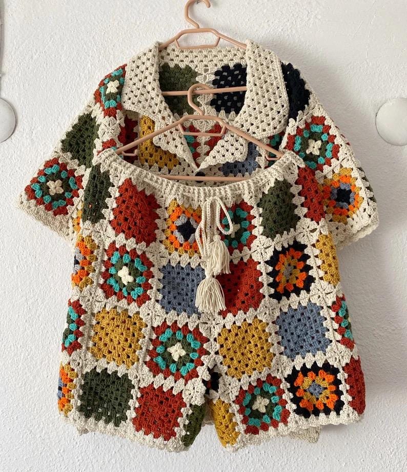 Merladesigns Unisex Motif Shirt and Shorts, Unisex Summer Matching