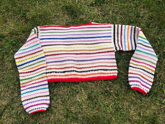 Women's colorful cheap striped sweater