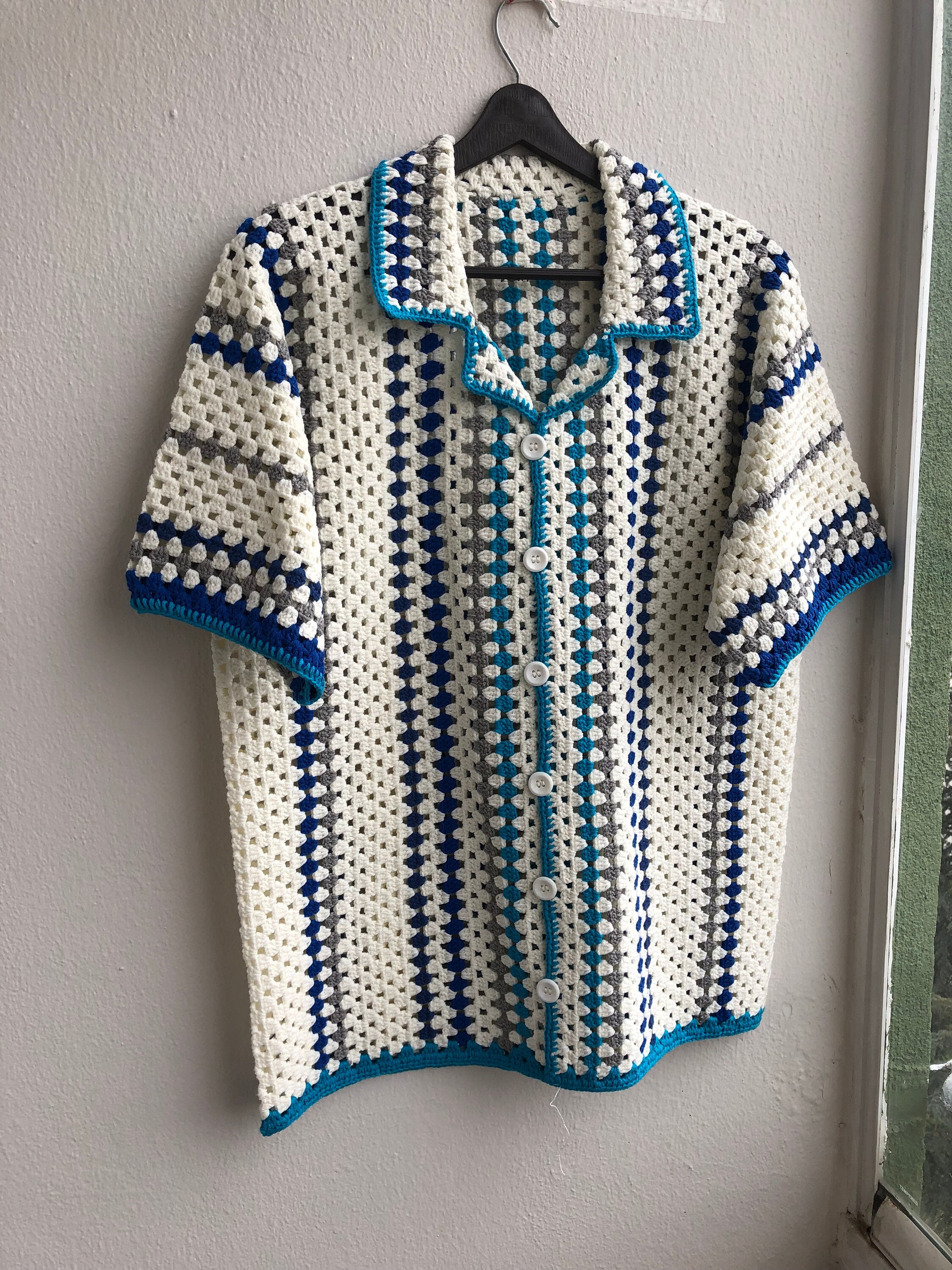 【TODAYFUL】 Crochet Over Shirts crochet mesh long sleeve top (PINTEREST inspired