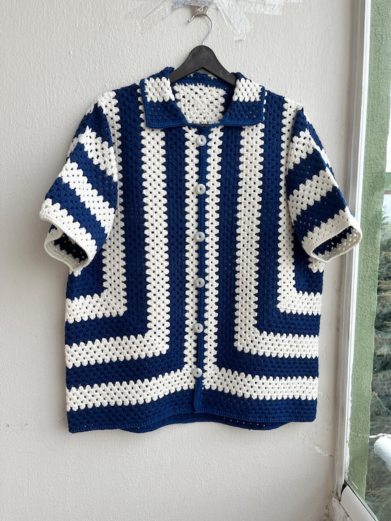 Merladesigns Unisex Shirt, Summer Shirt, Crochet Unisex Shirt