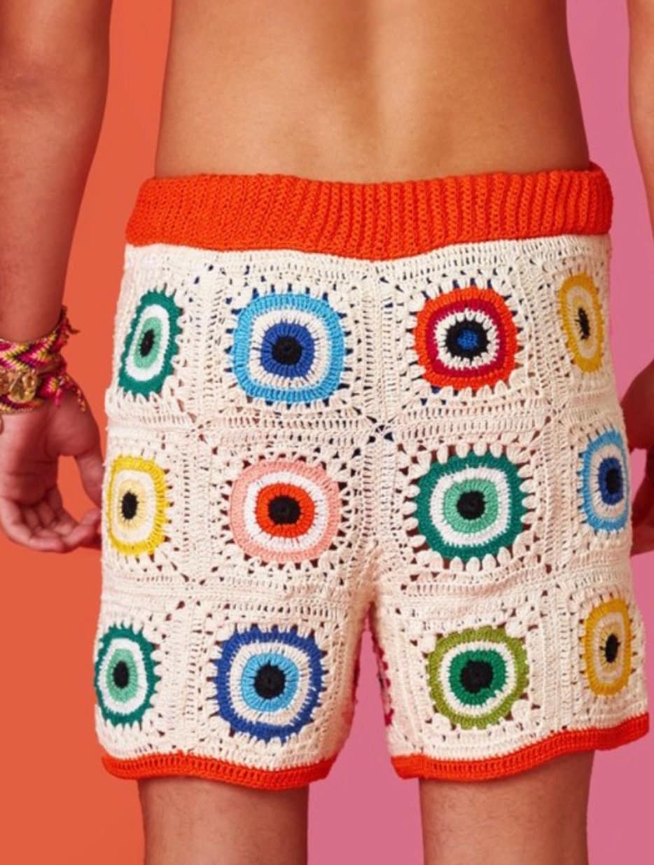 Merladesigns Colorful Ethnic Motif Handmade Handknit Crochet