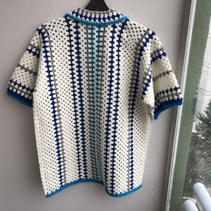 Merladesigns Shirt, Unisex Shirt, Vintage Crochet Shirt, Crochet Shirt ...