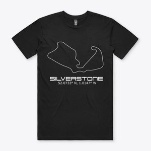 F1 Racetrack Graphic Tee | | de cadeaux personnalisés uniques Graphique imprimé Circuit Circuit De | Comfort Black Crew Neck T-shirt