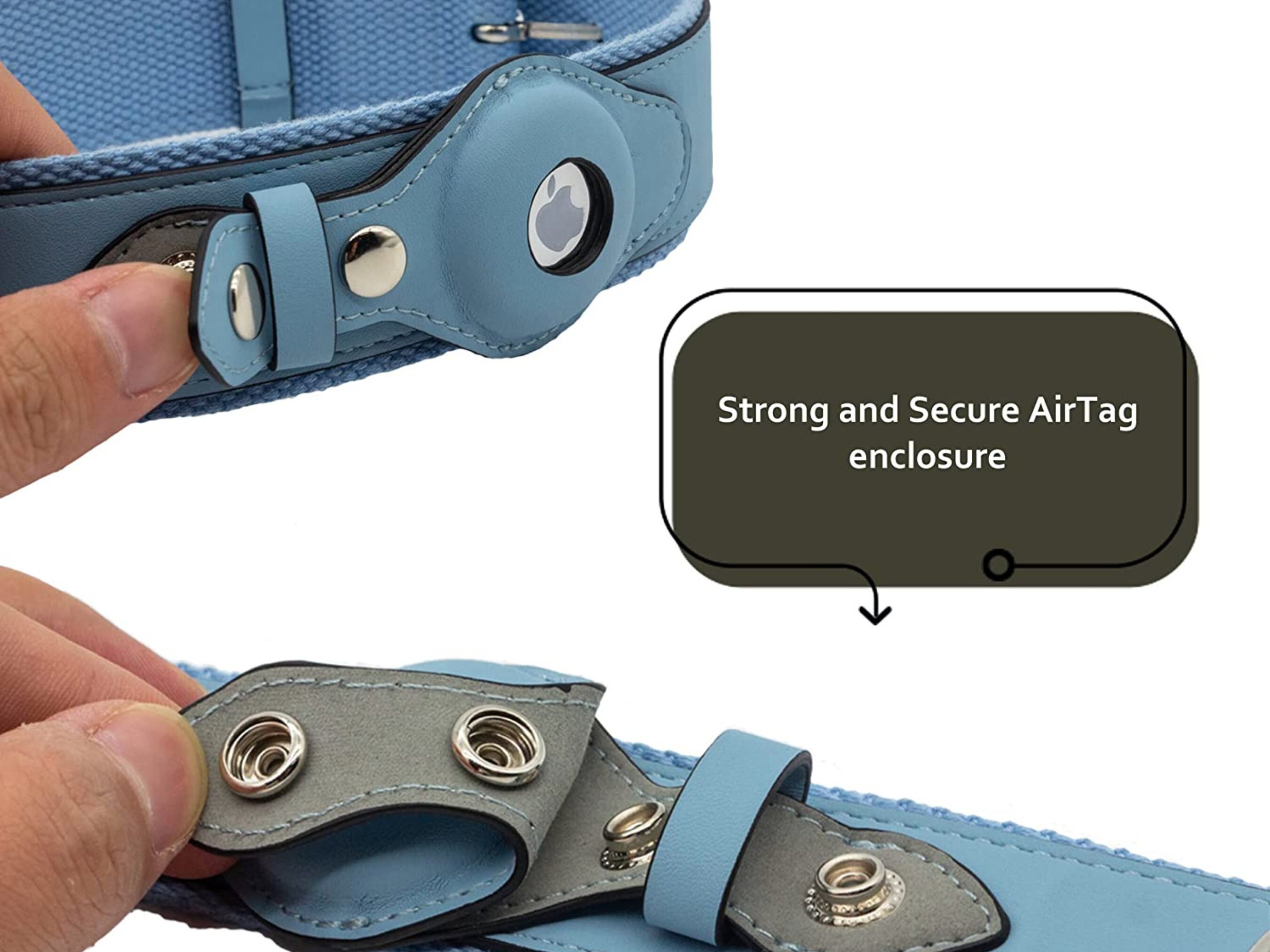 Airtag Dog Collar Airtag Holder Leather Airtag Dog Collar Etsy UK