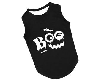 Gepersonaliseerde Halloween-hondenvest: Spooky Ghost Pet-shirt