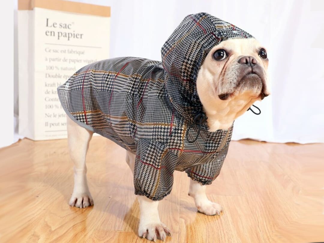 Waterproof Dog Coat Tweed Dog Raincoat Dog Coat Dog Winter Etsy
