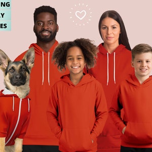 Matching Family & Dog Zip Up Hoodie: Custom Pet Owner Set