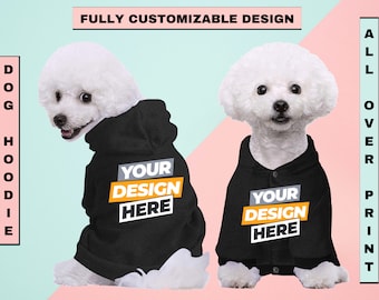 Personalized Dog Hoodie: Custom Name Pet Sweatshirt
