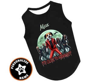 Thriller Dog Halloween Costume: Personalized Spooky Pet Shirt