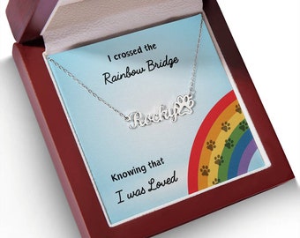 Custom Dog Memorial Pendant: Personalized Pet Loss Remembrance Necklace