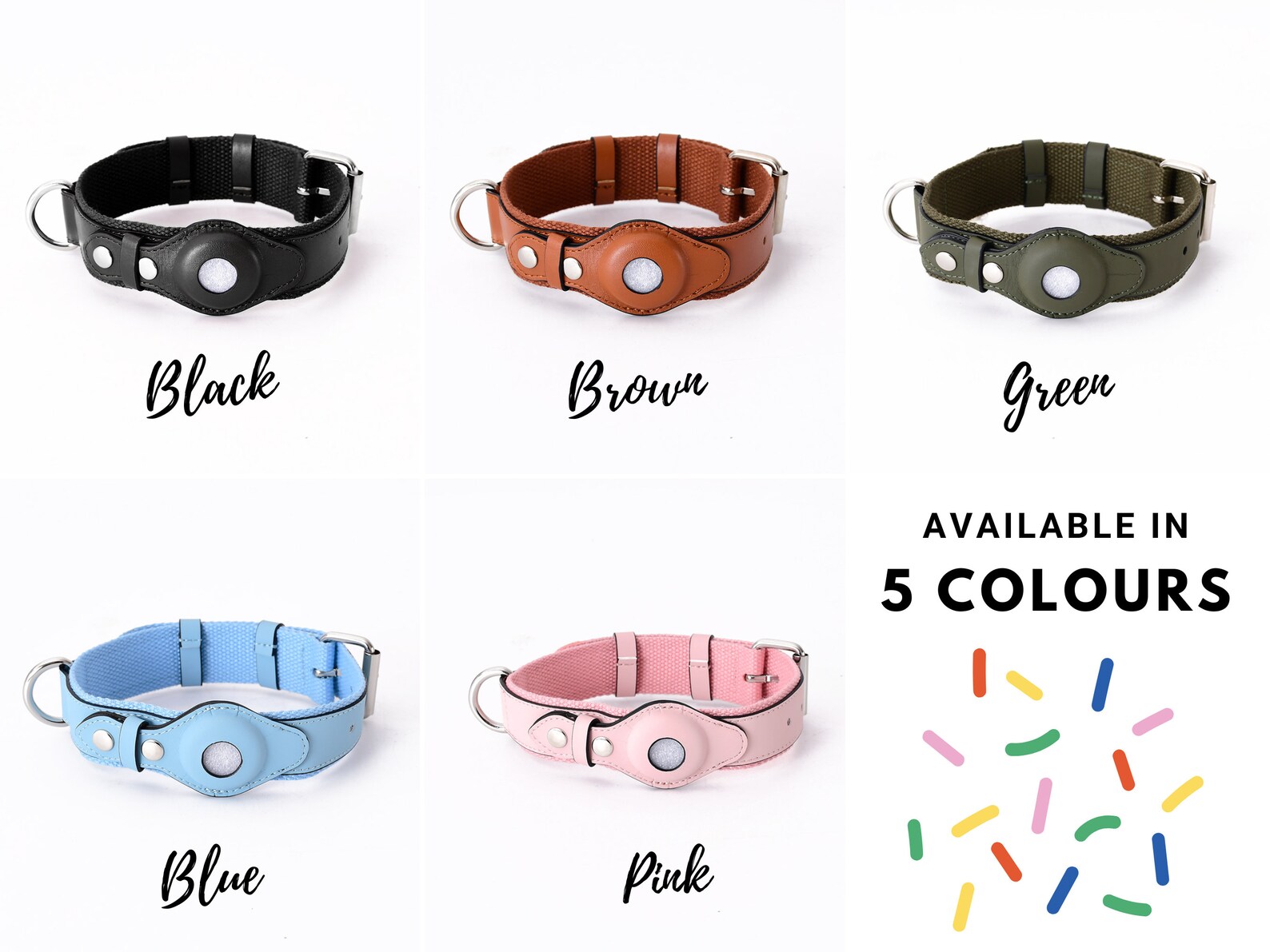 Airtag Dog Collar Airtag Holder Leather Airtag Dog Collar Etsy UK