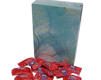 350g Rectangular Patterned Box of Uncle Joes Sugar Free Mints