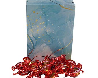 350g Rectangular Patterned Box of Walkers Dark Chocolate Toffee