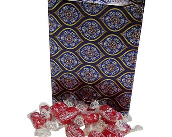 350g Rectangular Patterned Box of Strawberry Sherbets Sweets
