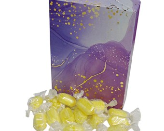 350g Rectangular Patterned Box of Sherbet Lemon Sweets