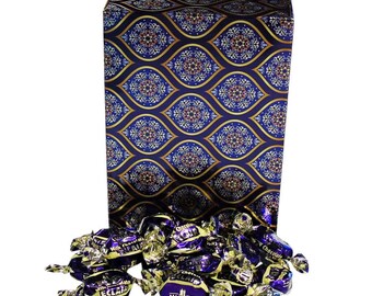 350g Rectangular Patterned Box of Walkers Milk Chocolate Eclairs