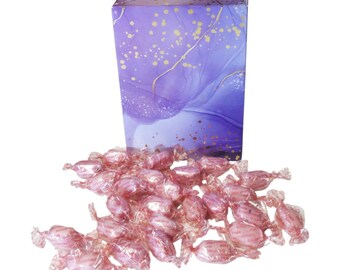 350g Rectangular Patterned Box of Sugar Free Strawberry Sherbets Sweets