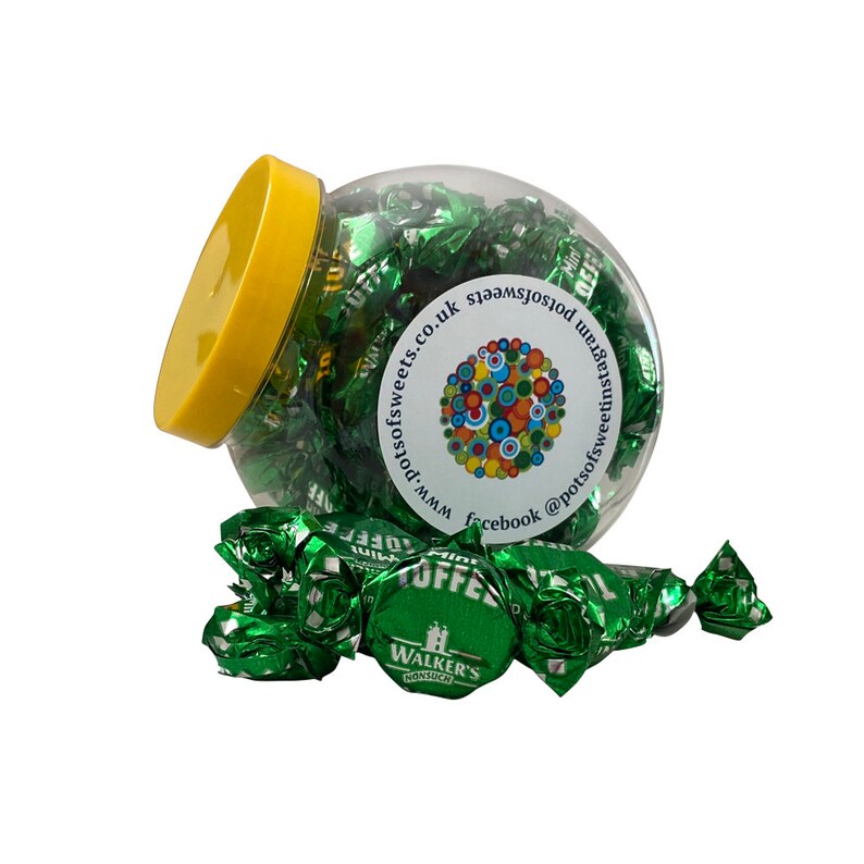 250g Cookie Jar of Walkers Individually Wrapped Mint Toffees Etsy UK