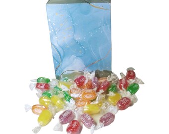 350g Rectangular Patterned Box of Sherbet Fruits