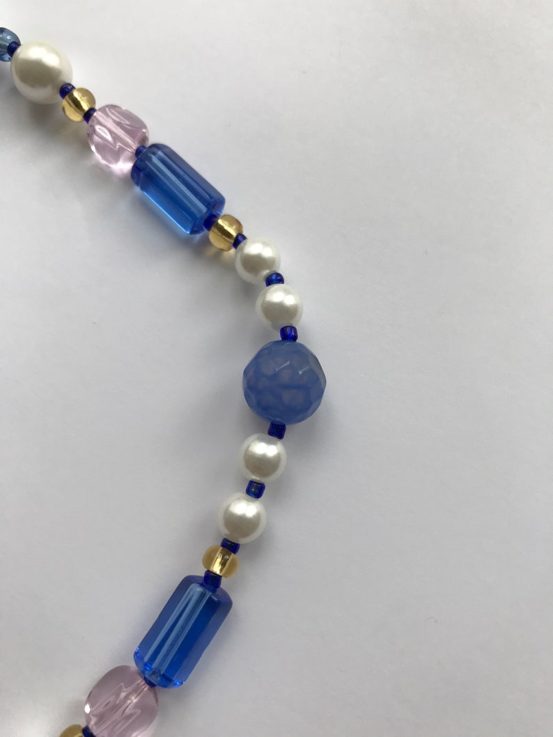 Collier Shéhérazade, fait à la main , bijoux fantaisie, collier en perles, perle Agate image 5