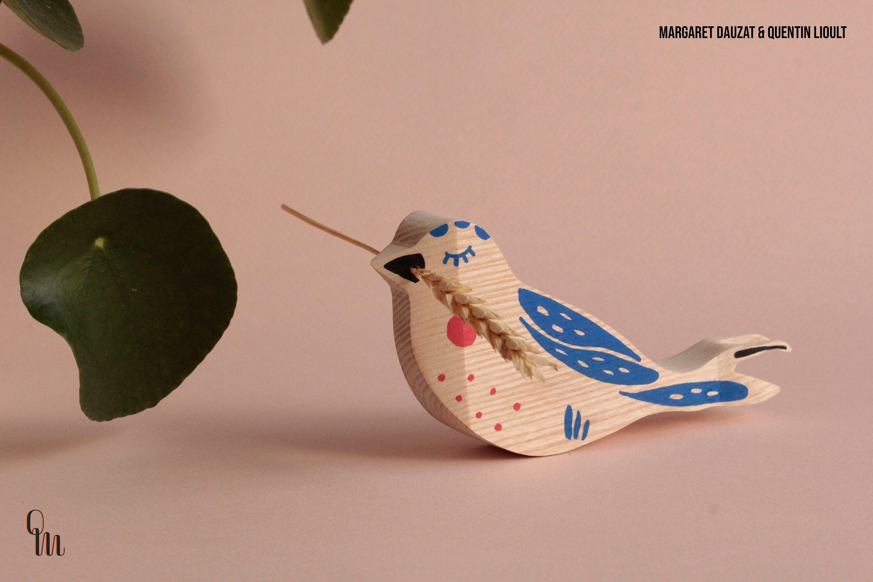 Petite Hirondelle Soliflore en Bois. Frêne