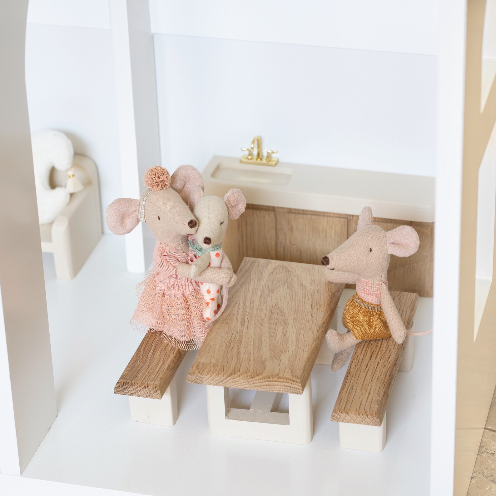 Dollhouse furniture set livingroom diningroom Etsy