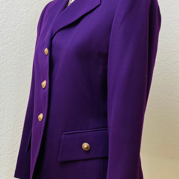 Vintage Purple Bidness Blazer